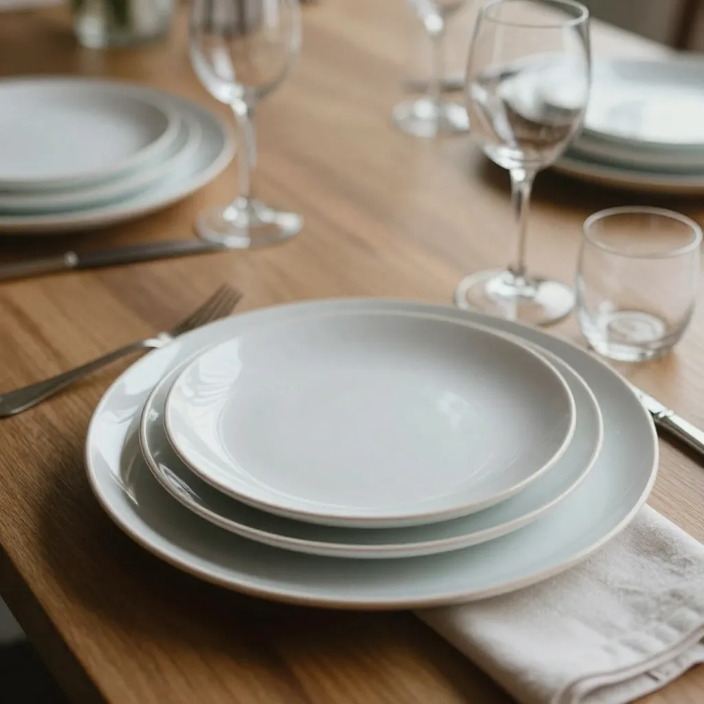 Strukturierte Tafelarrangements mit klaren Linien